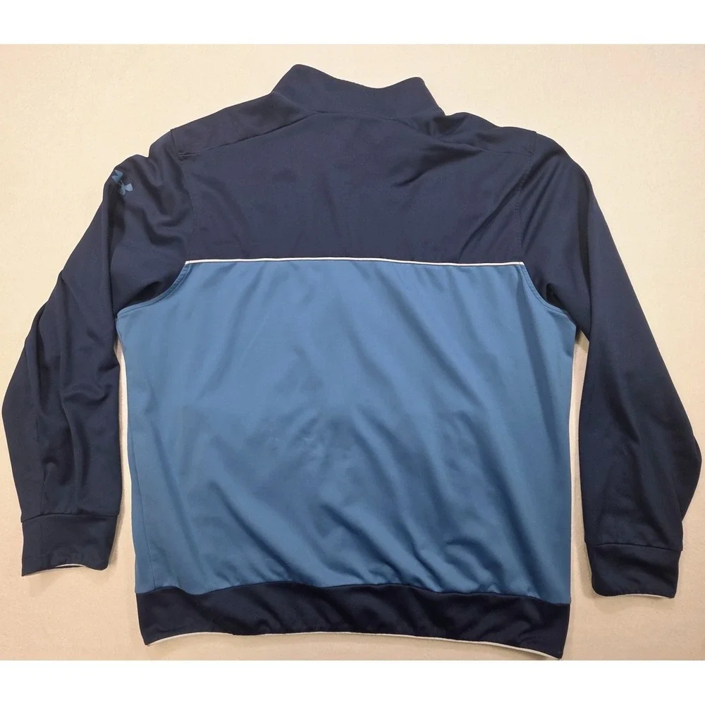 Project Rock Jacket Mens 2XL Blue Bull Track‎ Full Zip Under Armour LIMITED USE